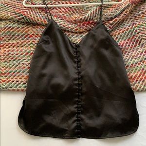 Black silk going out top!